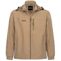 FALKENSTEJN Windbreaker Summer Windbreaker Windjacke leichte Jacke Anorak Größe S - 7XL mit Kapuze braun 7XL