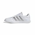 Adidas Damen BREAKNET Sleek Shoes, FTWR White/Silver met./FTWR White, 36 2/3 EU