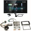Kenwood DMX-125DAB Bluetooth DAB+ USB Einbauset für Mercedes CLK W209 Facelift
