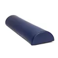 WellTouch Lagerungsrolle halbrund | Knierolle für Massageliegen | Lagerungskissen für Massage & Therapie | Kniehalbrolle in Größe S: 65 x 15 x 7,5 cm (Dunkelblau)