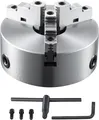 VEVOR Drehbankfutter K11-250 250mm Dreibackenfutter HT300-Material 3 Backenfutter Spannbereich 6–250mm 3-Backen, 20Cr, 53HRC 80mm Bohrung Spannfutter Drechselbank Selbstzentrierend