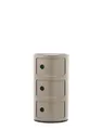 Kartell Componibili, Container 3-fächer, Taupe