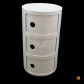 Kartell Componibili Container Stauraum Schrank Beistelltisch Grau taubengrau 65