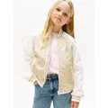 Tommy Hilfiger Blouson BUTTERFLY GRAPHIC BOMBER JACKET für Kinder bis 16 Jahre, mit glänzendem Butterfly-Print braun 110 (5J)