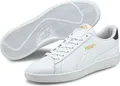 PUMA Smash v2 Leder Sneaker puma white/puma white/peacoat/puma team gold 36