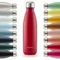 Blumtal Thermosflasche, Rot, Metall, 1 L, Zylindrisch, Lfgb, hält warm, Kaffee & Tee, Tassen, Thermobecher