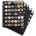 Leuchtturm (305080) Kunststoffhüllen COMPART, für42 Kronkorken / Champagner-Deck