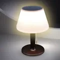 Outdoor Solar Tischlampe schwarz - 28 cm - Garten Deko Lampe Tisch Leuchte Außen