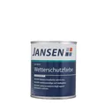 Jansen ISO WSF Wetterschutzfarbe 0,75L seidenmatt weiß deckende Holzfarbe, Holzs