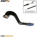 RFX Pro ST Bremshebel hinten (Schwarz/Blau hart eloxiert) - Yamaha YZ125/250, schwarz