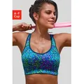 LASCANA ACTIVE Sport-BH mit integrierten Schalen im Cup bunt|grün 70
