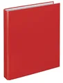 VELOFLEX 1143020 - Ringbuch Basic Rot, DIN A4 Ordner mit 4-D-Ring-Mechanik, Füllhöhe 25 mm für Schule,Büro und Alltag