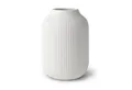 flature Dekovase mit Rillen - wasserdichte Keramik Vase in Matt für Blumen Pampasgras