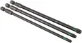 KWB 3 Bits 150 mm Tamper Torx TT25, TT30, TT40 Set Torsion 123344 (Tq 60 Stahl, Torsionszone, ISO 1173, Antrieb C6.3)