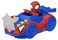 Marvel Spidey und Seine Super-Freunde Spidey Web-Flitzer Spielzeugauto mit Action-Figur (7,6 cm) und Accessoire, Superhelden-Spielzeug für Kinder ab 3