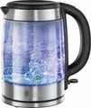 Russell Hobbs 21600-57 GLASS KETTLE 1.7l 2200W Silber - Transparent Wasserkocher (21600-57)