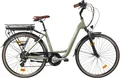 LLobe E-Bike Cityrad City E-Bike 28" County grün, 7 Gang Shimano Altus Schaltwerk, Kettenschaltung, Heckmotor, 468 Wh