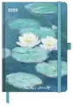 N NEUMANNVERLAGE - Claude Monet 2025 ArtDiary, 16x22cm, Taschenkalender mit Banderole und Lesebändchen, Tasche für Visitenkarte, Jahres- und Monatsübersicht und internationales Kalendarium: ArtDiary