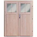 Karibu Zusatztür für Holz-Gartenhaus Kristiansund inkl. aller Beschläge Natur