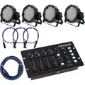 Showlite FLP-144W Scheinwerfer 4 x Set inkl. DMX Controller & Kabel