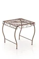 TPFGarden Gartentisch Carina - für Garten, Balkon, Terrasse (Hochwertiger und stabiler Metalltisch aus handgefertigtem Eisen, 1-St., Balkontisch, Terrassentisch, Bistrotisch - Farbe: antik braun), Oberfläche mit antiker Patina veredelt - Maße (LxBxH): 45 x 49 x 46cm