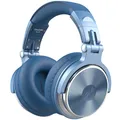 OneOdio Over Ear Kopfhörer mit Kabel, 50mm Treiber, Bassklang, 6.35 & 3.5mm Klinke, Share-Port, Geschlossene DJ Headphones für Studio, Podcast, Monitor, Handy, PC, MP3/4 (Pro-10 Himmelblau)