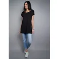 Seidel Moden Longshirt MADE IN GERMANY schwarz 54 EU