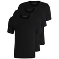 BOSS T-Shirt Rundhals BOSS ONE (Packung, 3-tlg., 3er-Pack) mit dezentem BOSS Logo-Print schwarz XL (52)