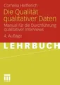 Die Qualität Qualitativer Daten: Manual für die Dur... | Buch | Zustand sehr gut
