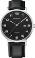 BERING - Titanium 18640-402, Saphirglas, Lederarmband, Herrenuhr