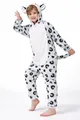 Corimori Jumpsuit Flauschiges Schneeleopard-Kostüm mit Haarreif (2-tlg) Jumpsuit, Pyjama, Fasching, Kigurumi, Tierkostüme, Schneeleopard Bill