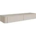 Selsey Luvio Slim – TV-Board hängend, Kaschmirgrau, 140 cm - Taupe