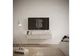 Selsey TV-Schrank LUVIO SLIM TV-Hängeboard 175/140 cm – Kaschmirgrau, 20 cm hoch, matt, grifflos