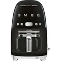 SMEG DCF02BLEU Filterkaffeemaschine Schwarz 50`s Style - Schwarz