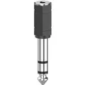 Hama Audio-Adapter 3,5 mm-Klinken-Kupplung/6,3 mm-Klinken-Stecker Stereo Schwarz