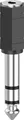 Hama 00205194 Klinke Audio Adapter [1x Klinkenbuchse 3.5mm - 1x Klinkenstecker 6.35 mm] Schwarz