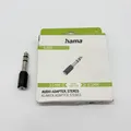 Hama Audio Adapter 3,5 mm Klinke auf 6,3 mm Klinke Stecker