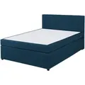 Boxspringbett - blau - H3 - 140x200 cm