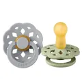 BOHEME M 2er-Pack SAGE & CLOUD Gummischnuller, Lätzchen