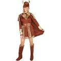 dressforfun Wikinger-Kostüm Frauenkostüm Wikingerchefin, Tolles Kleid mit Umhang braun XXL | XXL