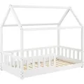 Juskys Kinderbett Marli 80 x 160 cm Weiß