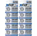 XCell 10x XCell Lithium-Knopfzelle CR1220 3V/40mAh (2x 5er-Pack) Knopfzelle