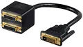 goobay MMK ADAP 24 + 1 DVI-D > 2 x DVI-D DVI-D 2 x DVI F schwarz Kabel-Schnittstelle und Netzteil