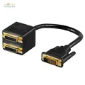DVI Y-Adapter DVI Stecker 24+1 auf 2x DVI Buchse 24+1 Verteiler Splitter Weiche