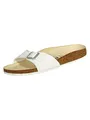 Birkenstock Classic Madrid Birko-Flor, Unisex-Erwachsene Pantoletten, Weiß (Weiß), 40 EU