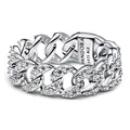Pandora Silberring Kettenring für Silber Pavé