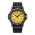 Luminox - G Sea Bass – Herrenuhr 44 mm – Militäruhr – Datumsfunktion – 100 m wasserdicht – Herrenuhren – hergestellt in der Schweiz, Zifferblatt: gelb, Band: schwarz, Zahlen: schwarz, Modell: X2.2005
