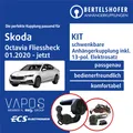 Für SKODA Octavia Fliessheck IV Typ NX3 20- AHK schwenkbar +13pol sp. E-Satz TOP
