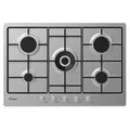 Candy Idea CHW74WX, Edelstahl, Integriert, 75 cm, Gaskochfeld, Edelstahl, 5 Zone(n) - Silber