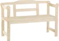 iWerk Holzbank Kiefer natur 118 x 43,6 x 73,5 cm  Gartenbank